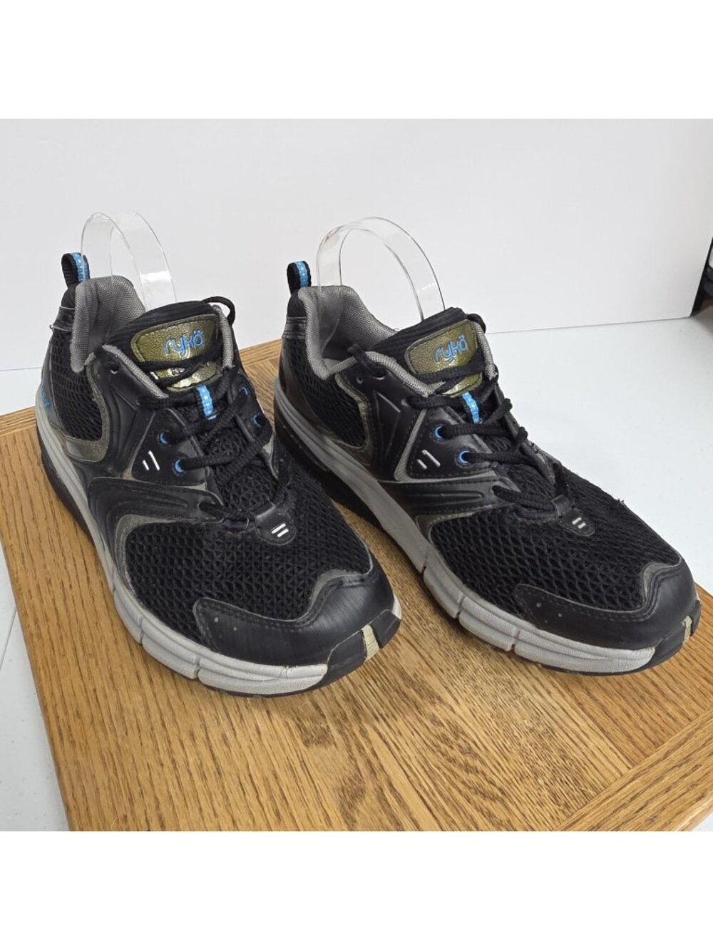 Ryka Shoes Womens Size 9 Black Gray Mesh Athletic Walking Running Training